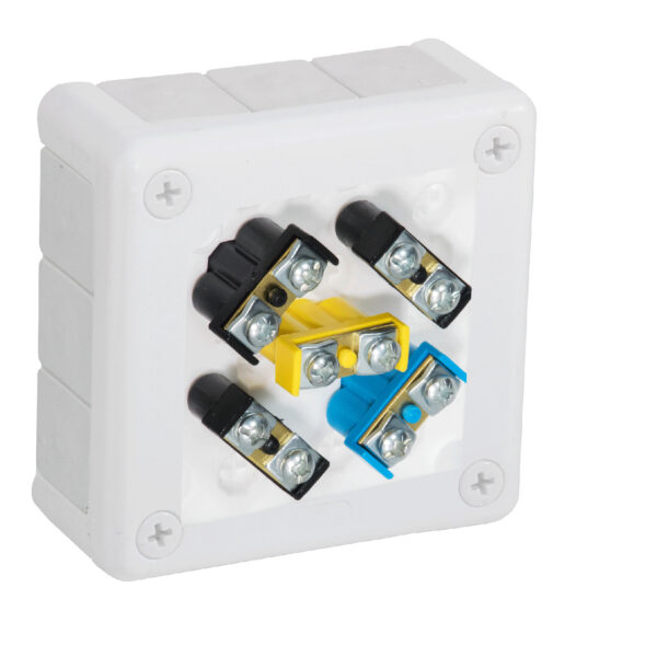 Inštalačná krabica nadomietková s svorkami 12 vstupov Viplast VP-41 Biela IP55 98x98x42mm 041-51