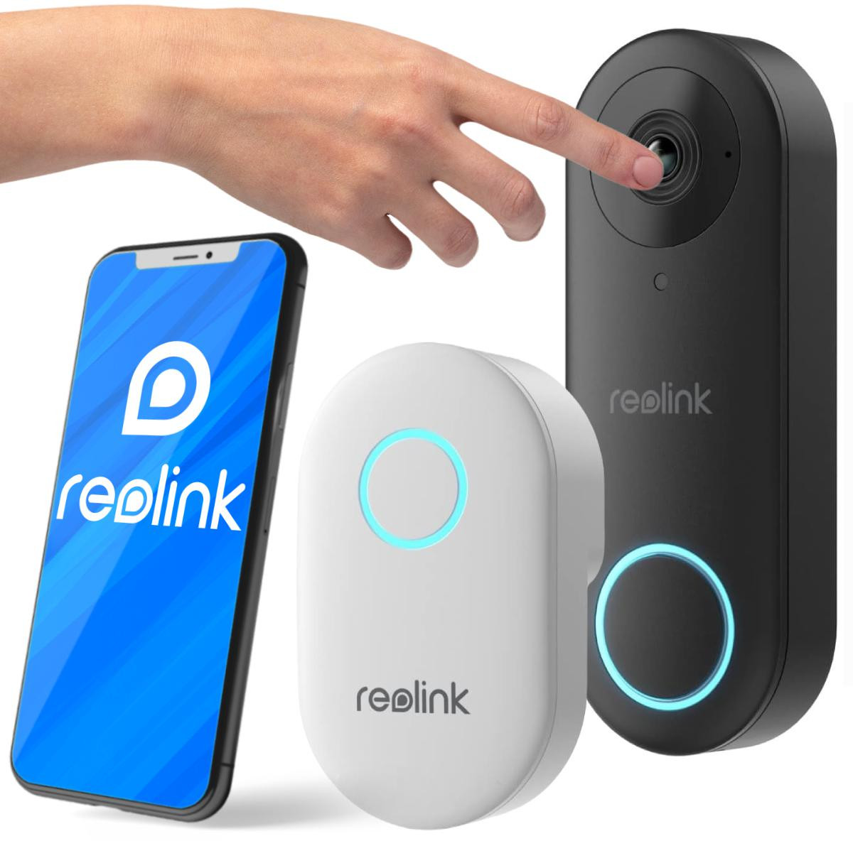 Reolink bezdrôtový video zvonček D340W Wi-Fi 5MPx