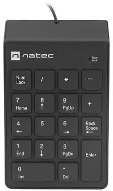 Klávesnica numeryczna Natec Goby 2 USB čierna