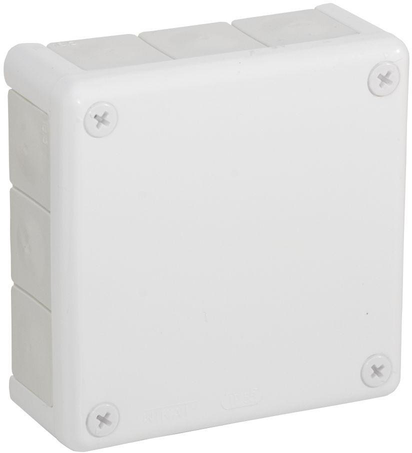 Inštalačná krabica nadomietková prázdna 12 vstupov Viplast VP-51 Biela IP55 118x118x46mm 051-01