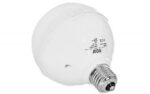 Reproduktor guľový HQM-SK313 3W 100V závit E27 Biely – Obrázok 2