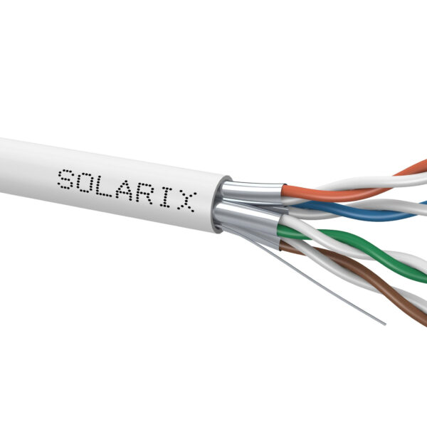 Kábel Krútená dvojlinka Solarix CAT.6A STP LSOH 500m