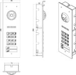 ACO COMO-PRO-V1 panel podomietková montáž 1-účastnícky – Obrázok 2