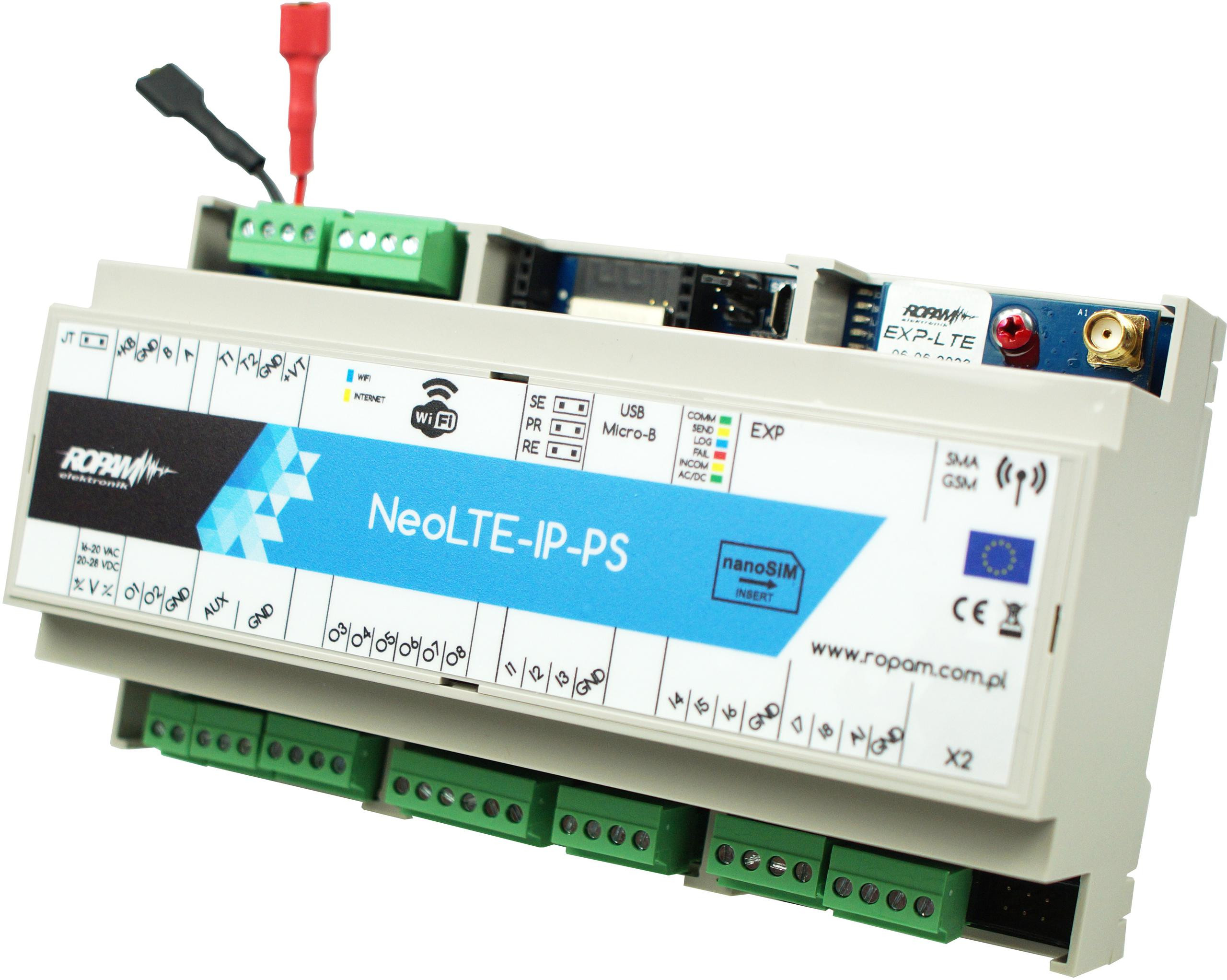 ROPAM Ústredňa Alarmová NEOLTE-IP-PS-D9M