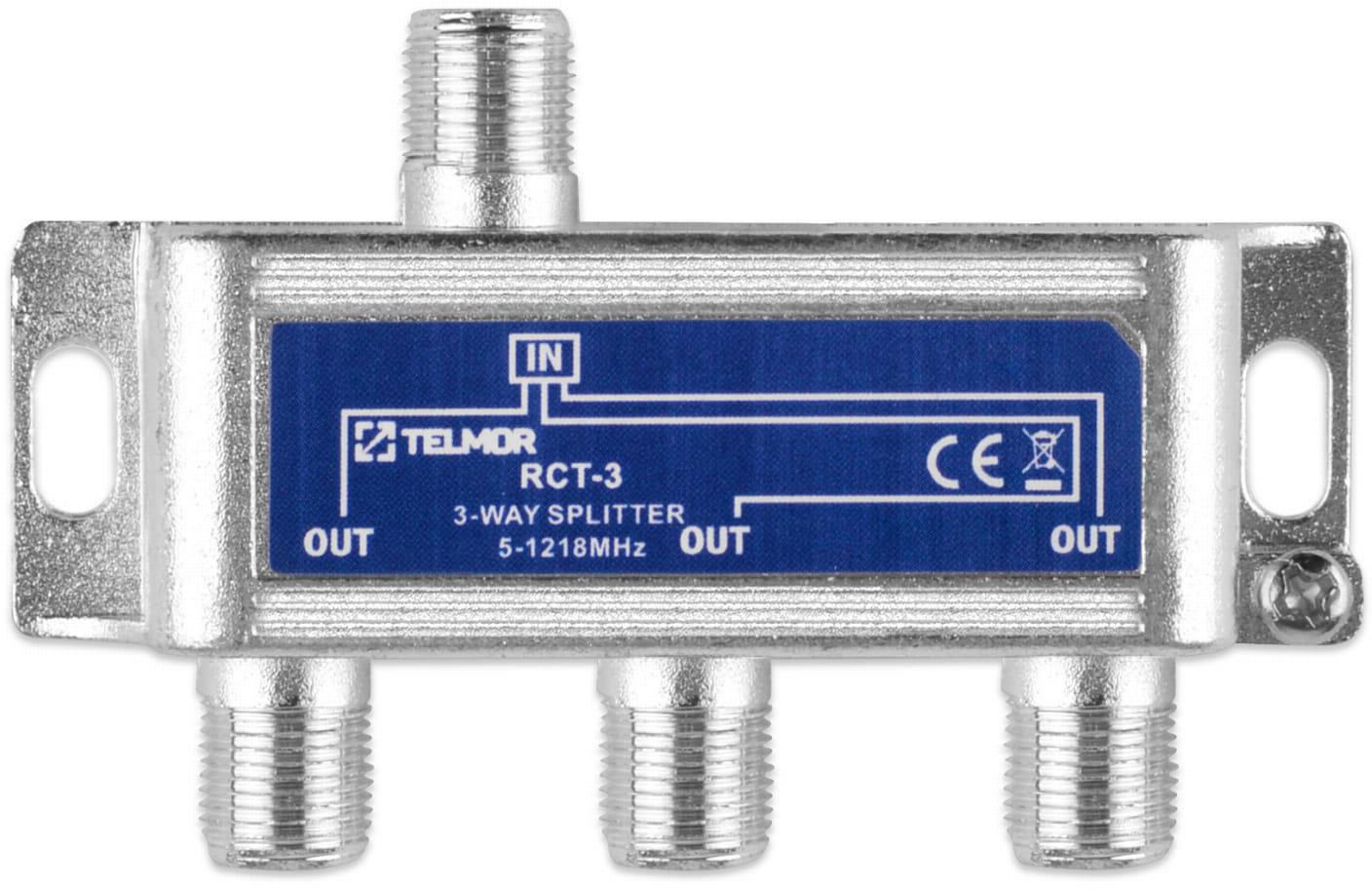 Rozbočovač Telmor RCT-3B Splitter 3X 1.2G