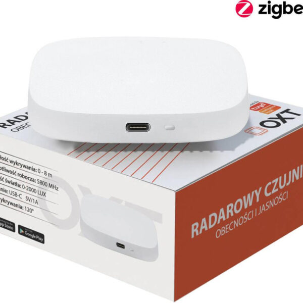 OXT Senzor radar prítomnosti jasu USB ZigBee Tuya T165