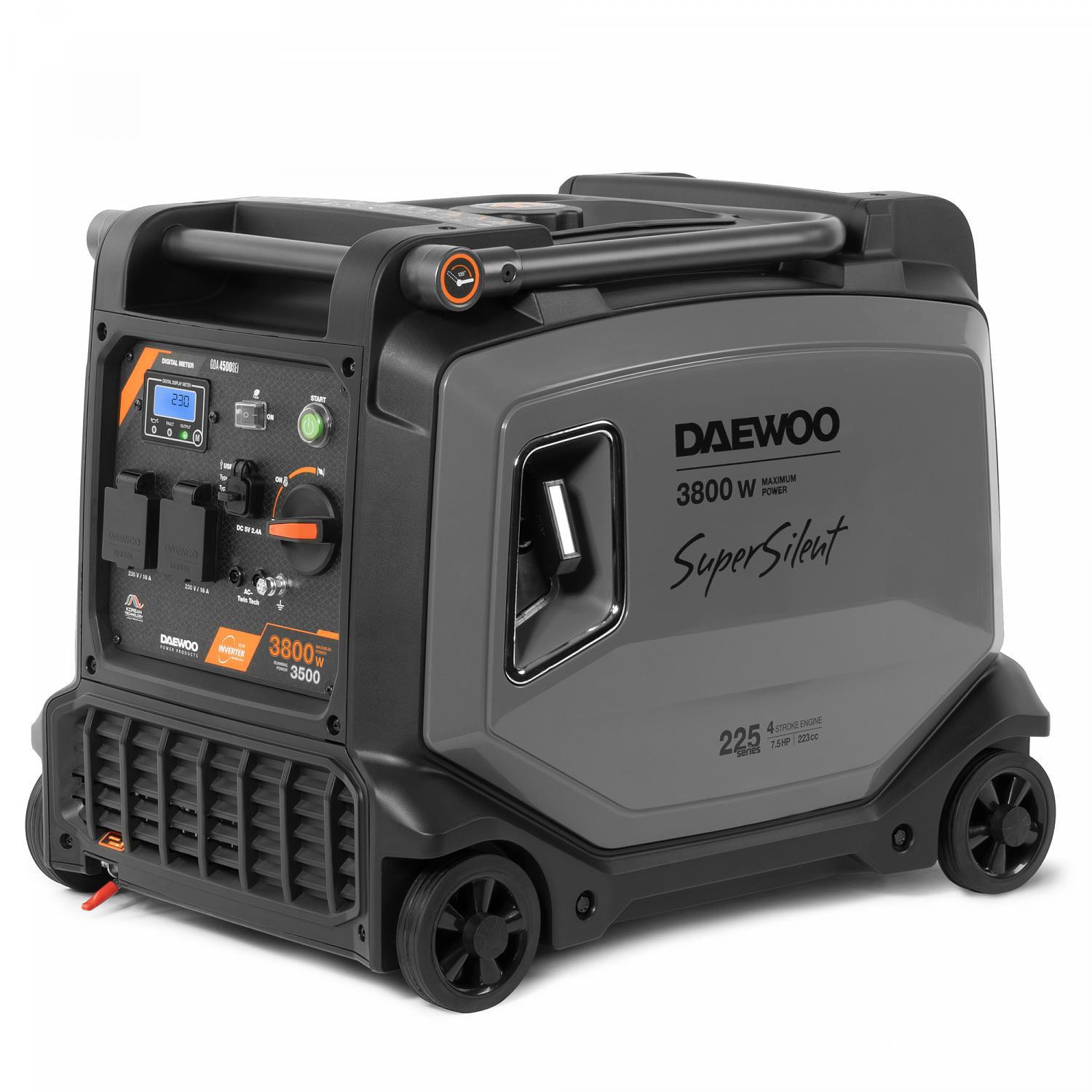 Agregát Generátor Invertorový Super Silent Daewoo GDA 4500SEi 3.8kW