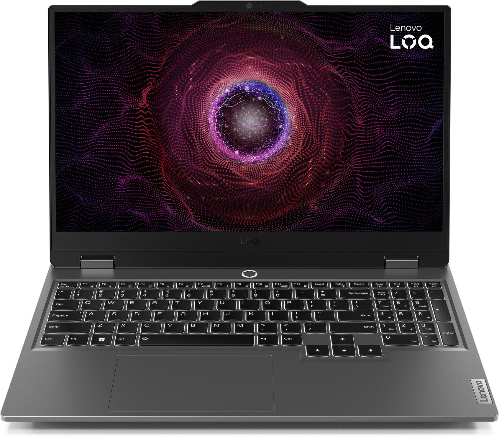 Notebook Lenovo LOQ-15ARP9DX Ryzen 5 7235HS/15.6" FHD 144Hz IPS/12GB/SSD512GB/RTX4050/Win 11 Luna GREY
