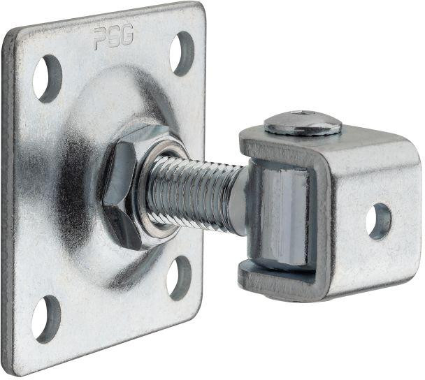 Pánt PSG 61.018.01 s szyldem 80x80x3mm - závit M16 (regulovateľný, ucho ocynkowane)