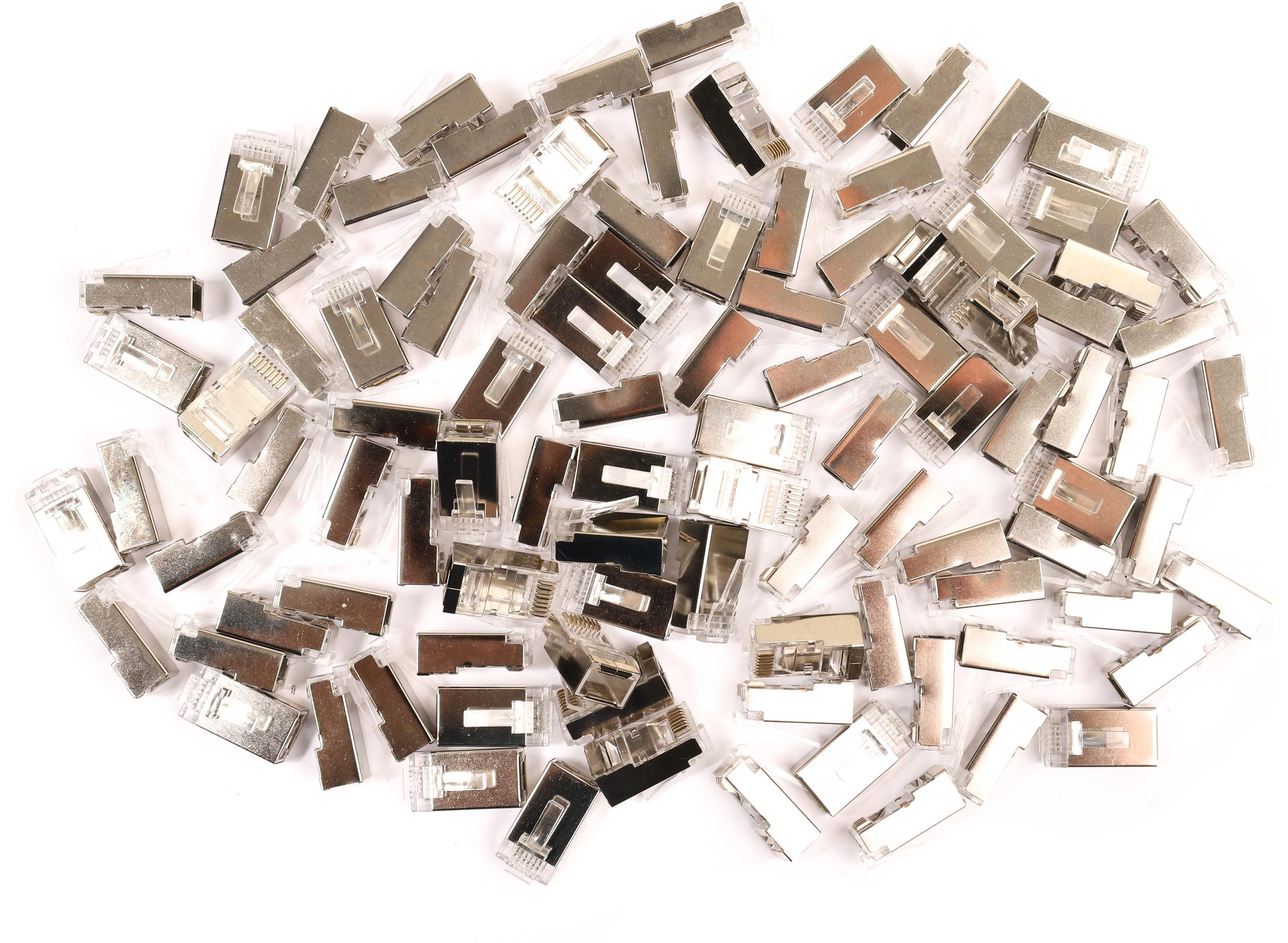 Zástrčka Sieťový Getfort RJ45 CAT.6A 8P8C Tienený s vodítkom (100 ks)