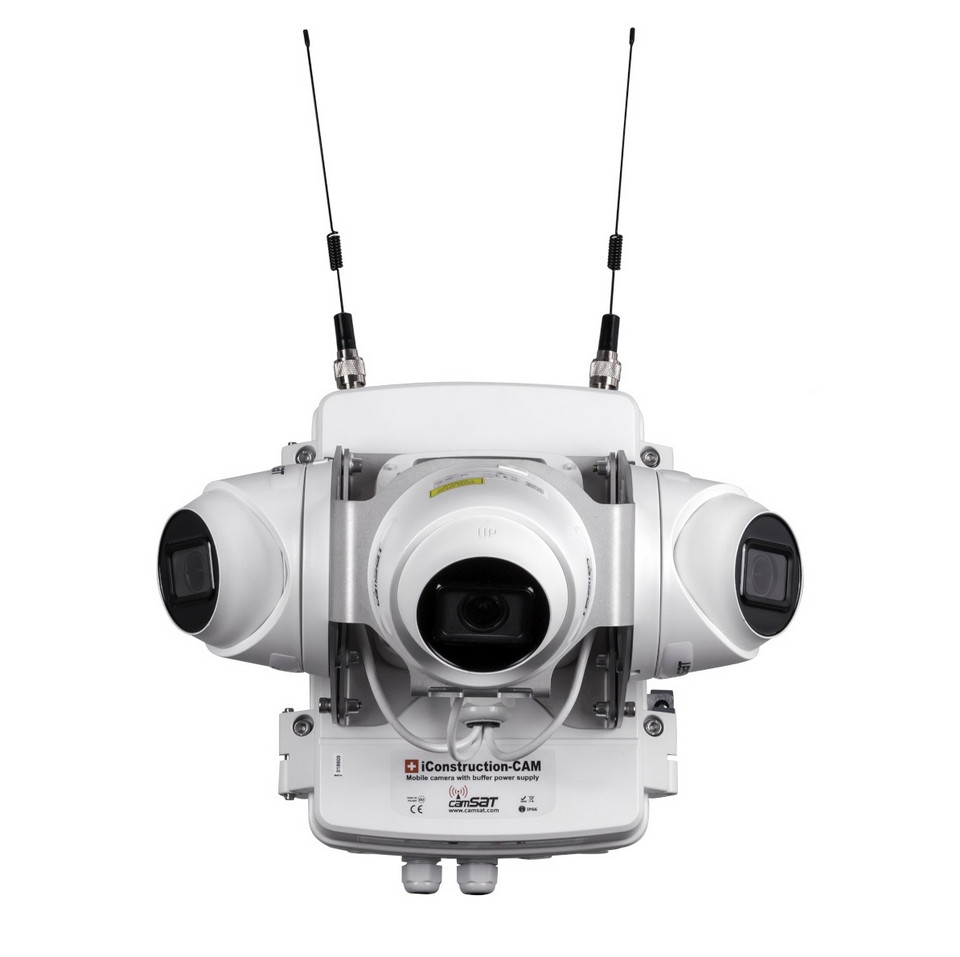 Sada kamier Budowlanych Camsat iConstruction-CAM Triplex DOME-2M