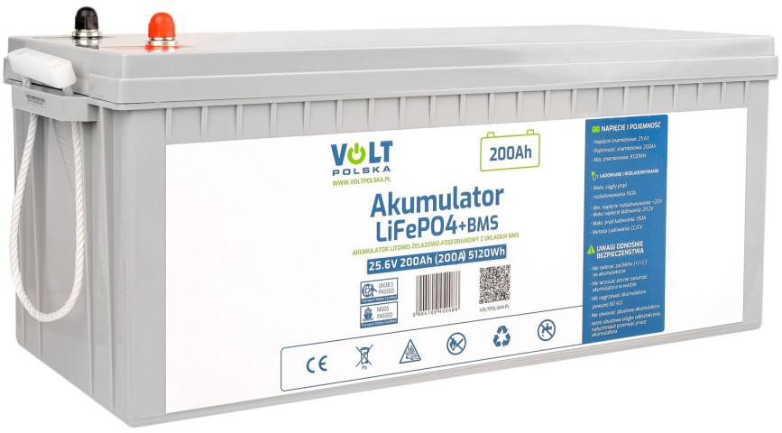 Akumulátor Volt Polska Lítium-železo-fosfátový LIFEPO4 25,6V 200Ah 200A + BMS