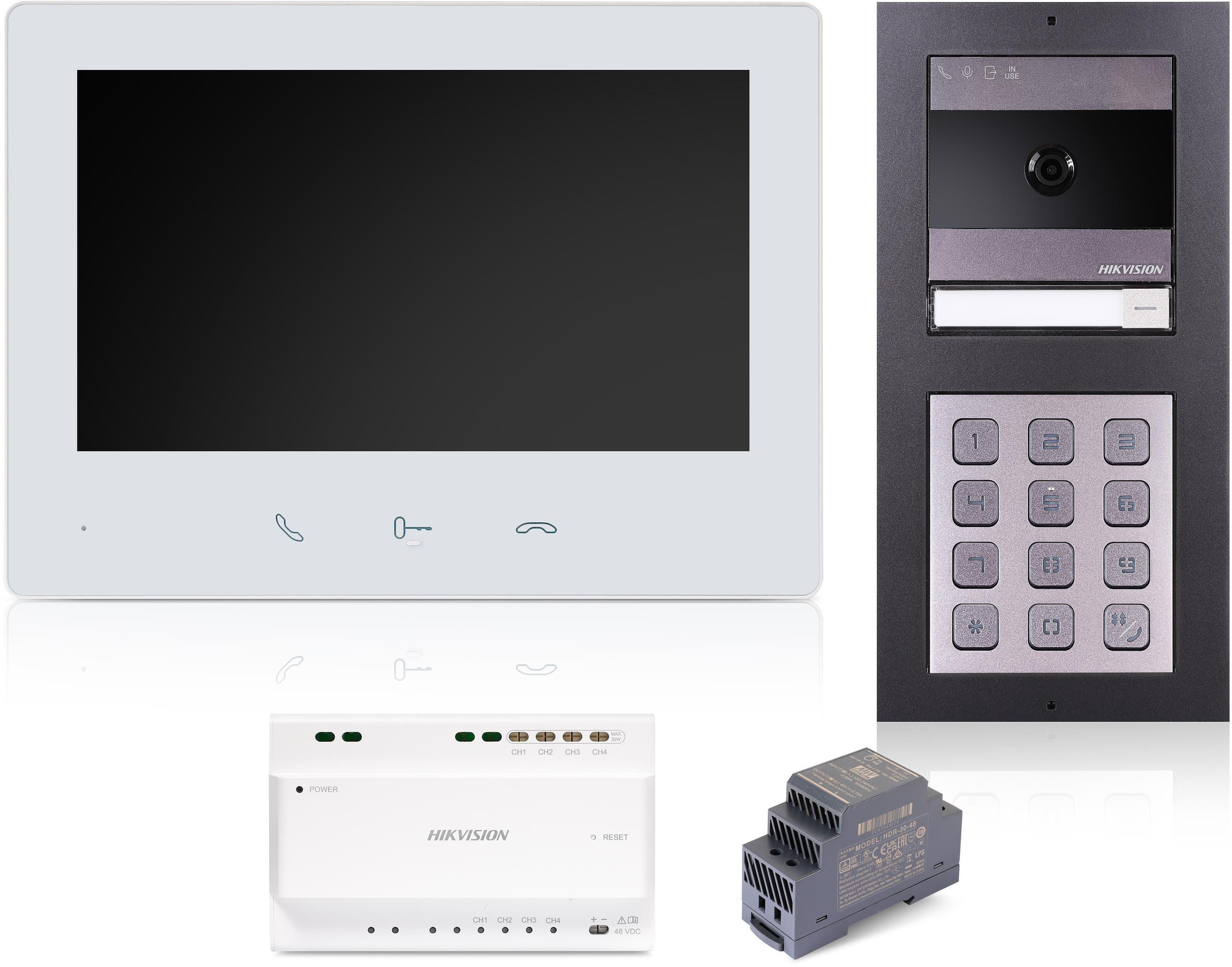Videovrátnik Hikvision DS-KIS704EY-ACF2/Aluminium