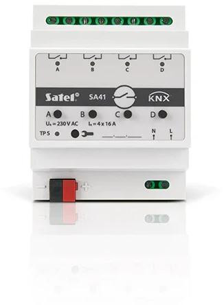 SATEL KNX 4-kanálový akčný člen przełączający KNX-SA41