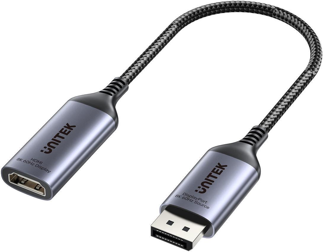 Adaptér Unitek Redukcia s DisplayPort 1.4 na HDMI 2.1, 8K60Hz