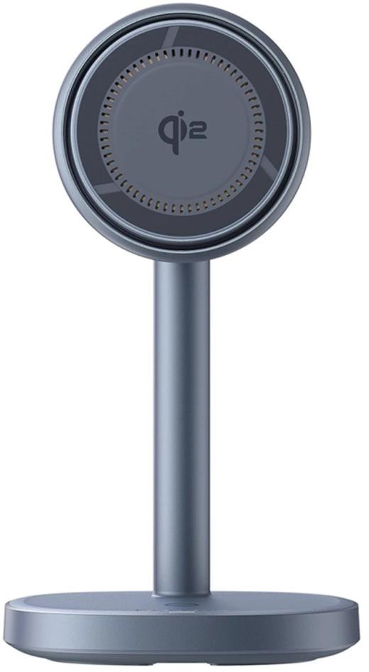 Nabíjačka indukčná Baseus Orbit 2 PRO MagSafe Qi2 20W 2 v 1 s chłodzeniem - sivá