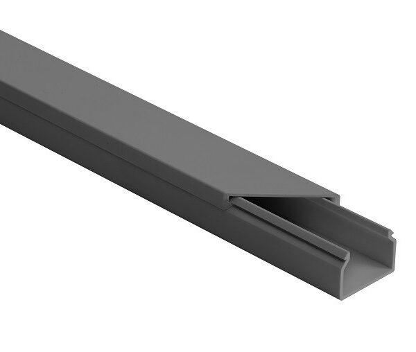 Lišta elektroinštalačná ks Sivý SLS 20x14 2m (Balenie 10 ks)