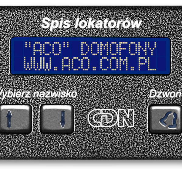 ACO CDN-230E GR Elektronický spis pre nájomníkov grafit