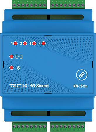 Modul karta vchodov na na lištu DIN KW-12-2m TECH ovládače