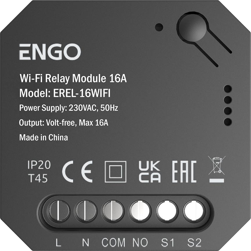 ENGO Controls EREL-16WIFI - Smart Relay - inteligentný relé WIFI do systému ENGO Smart