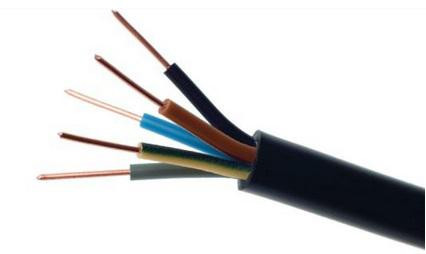 Kábel elektrický zemný drôt YKY 0,6/1kV 5x16mm2 Čierny Elektrokábel 1m