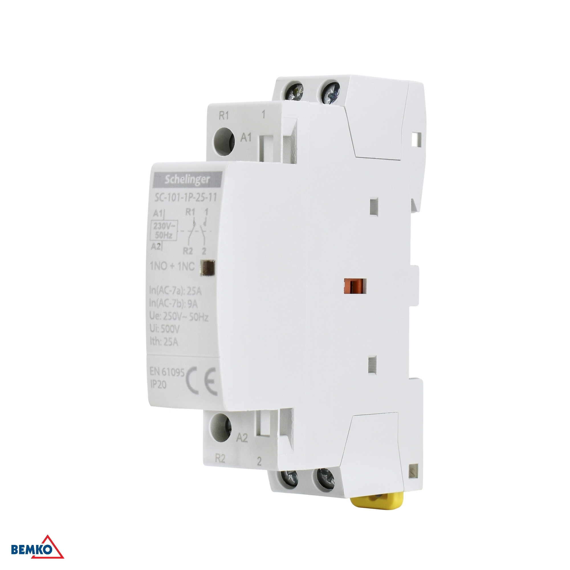 Stýkač modulárny SC101 1P 25A Typ 11 (1NO + 1NC) Schelinger
