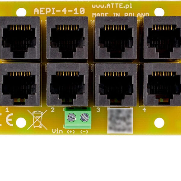 Adaptér POE Passive 4 kanálový 10/100 ATTE AEPI-4-10-OF