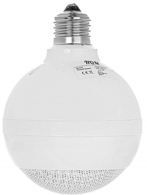 Reproduktor guľový HQM-SK313 3W 100V závit E27 Biely