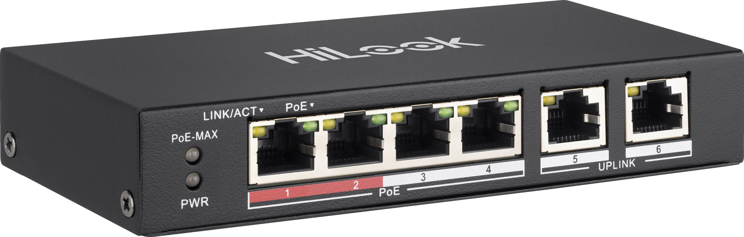 Switch POE HiLook by Hikvision SW-06-POE 6-Portový