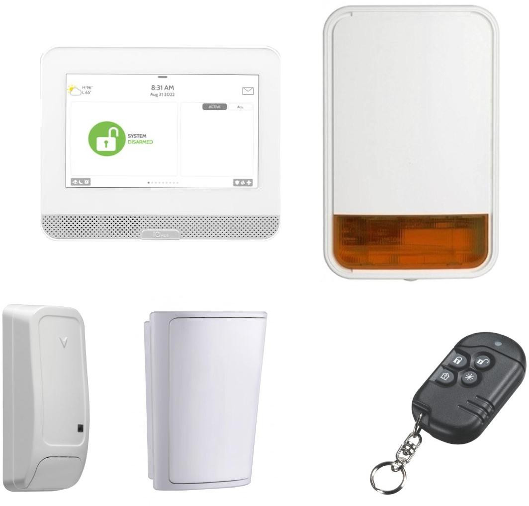 DSC IQ Hub Starter KIT PowerG (hub, magnetický kontakt, PIR, signalizátor, diaľkový ovládač)