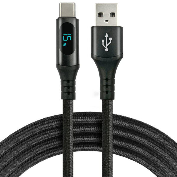 Kábel USB-A / USB-C LCD everActive CBB-1CBL 100cm 3A