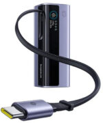 Powerbank Baseus EnerGeek GR11 20000 mAh 145 W USB-A 2x USB-C sivý zo zwijanym káblom USB-C
