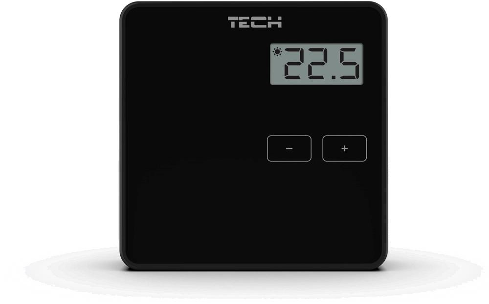 Káblový dvojstavový regulátor izbový Čierny ST-294v1 TECH ovládače