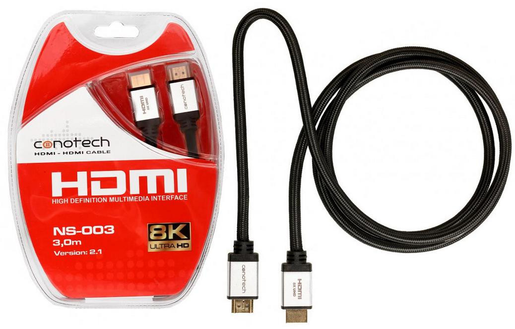 Kábel HDMI Conotech NS-003 8K ver. 2.1 - 3m