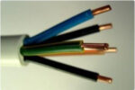 Kábel elektrický drôt okrúhly YDY 450/750V 5x2,5mm2 1m Mercor