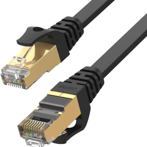 Kábel Ethernet Unitek patch kábel cat.7 SSTP (8P8C), RJ-45 LAN, kábel sieťový 15m, plochý