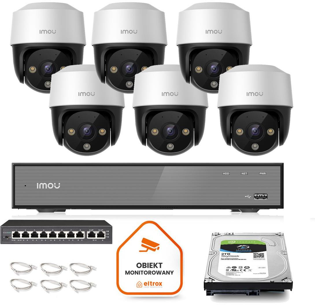 Sada monitoringu IMOU 6x kamera Cruiser 4MP POE